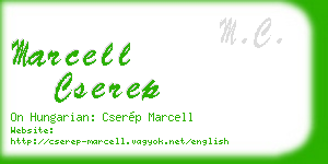 marcell cserep business card